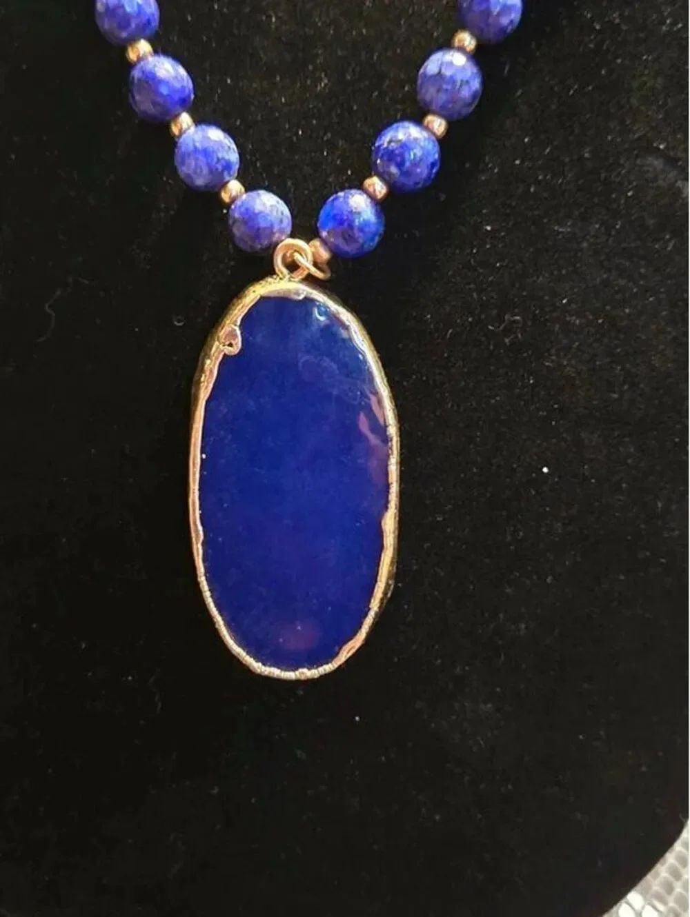 N/A blue druzy